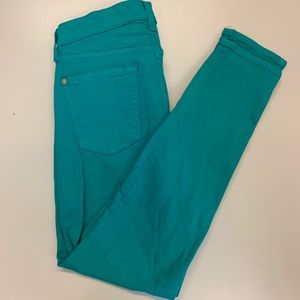 NWOT 7 For All Mankind Teal Ankle Skinny Jeans